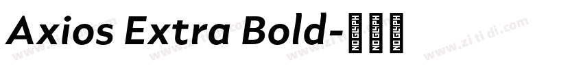Axios Extra Bold字体转换